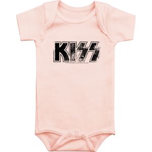 Kiss Metal-Kids - Distressed Logo body světle růžová