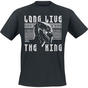 Black Panther Long Live The King tricko černá