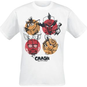 Crash Bandicoot Crash tricko bílá