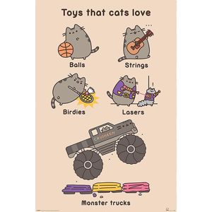 Pusheen Toys for Cats plakát vícebarevný