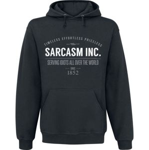 Sarcasm Inc. Mikina s kapucí černá