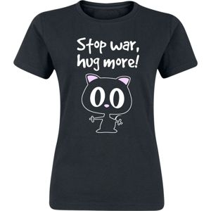 Stop War, Hug More! Dámské tričko černá