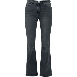 Urban Classics Dámské rozšířené denimové kalhoty s vysokým pasem Dámské džíny černá