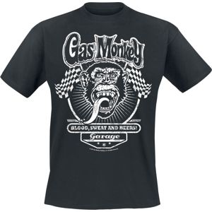 Gas Monkey Garage Flags Tričko černá