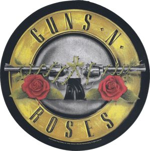 Guns N' Roses Bullet Logo nášivka vícebarevný