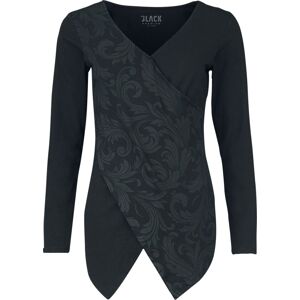 Black Premium by EMP Tričko s dlouhými rukávy a ornamenty Dámské tričko s dlouhými rukávy černá