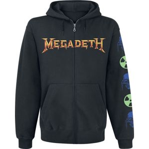 Megadeth Rust in peace Mikina s kapucí na zip černá