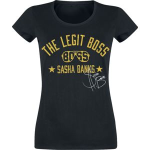 WWE Sasha Banks - The Legit Boss dívcí tricko černá