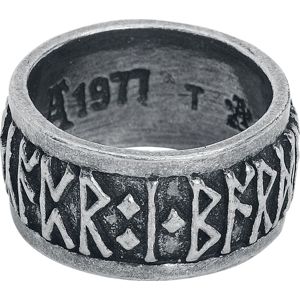Alchemy Gothic Runové písmo Prsten stríbrná