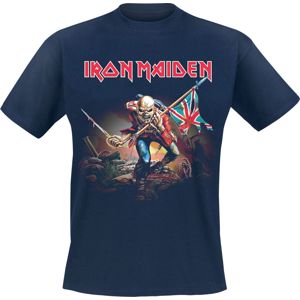 Iron Maiden Trooper Tričko námořnická modrá