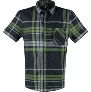 Brandit Kostkovaná košile Mike Košile cerná/zelená