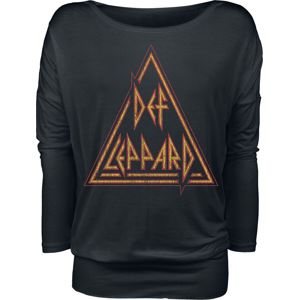 Def Leppard Triangle dívcí triko s dlouhými rukávy černá