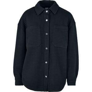 Urban Classics Dámská, prošívaná, svetrová košile Dámská halenka černá