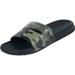 Black Premium by EMP Schwarze EMPiletten mit Camouflage Muster sandály černá