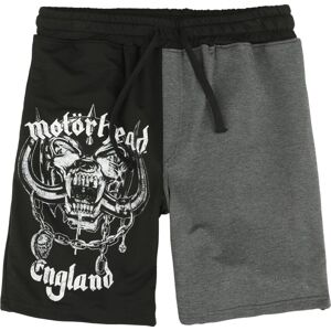 Motörhead Logo England Teplákové šortky skvrnitá černá / šedá