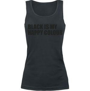 Black Is My Happy Colour dívcí top černá