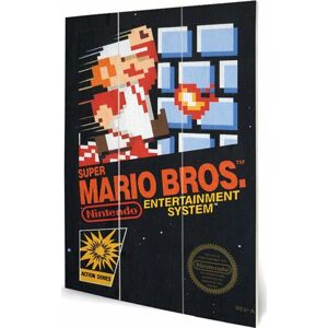 Super Mario Super Mario Bros. - NES Cover Drevená nástenná dekorace vícebarevný