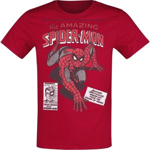 Spider-Man Comic Cover Tričko červená
