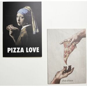 Urban Classics Balenie 2 ks zošitov Pizza Art sada notesu standard