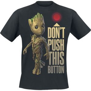Strážci galaxie 2 - Groot - Button Tričko černá