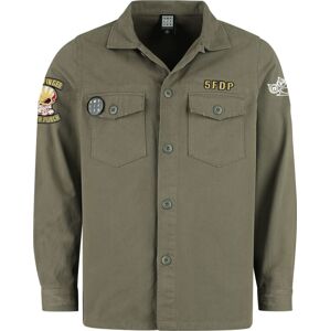 Five Finger Death Punch FFDP Military Shirt - Shacket Košile khaki