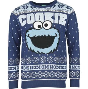 Sesame Street Cookie Monster Pletený svetr vícebarevný
