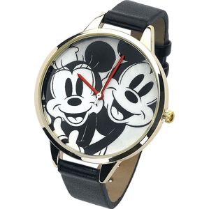 Mickey & Minnie Mouse Micky und Minnie Náramkové hodinky černá