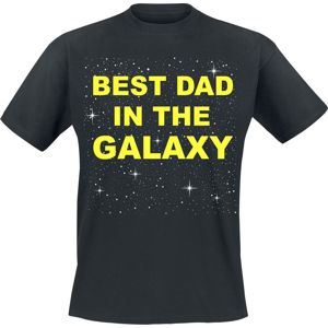 Family & Friends Family & Baby - Best Dad In The Galaxy Tričko černá