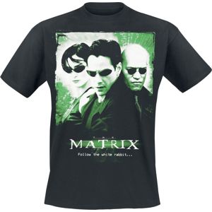 The Matrix Follow The White Rabbit Tričko černá
