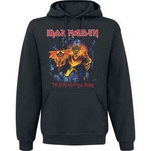 Iron Maiden Eddie Panel Burst Mikina s kapucí černá