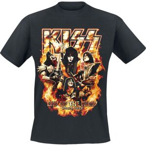 Kiss EOTR Tour 2023 On Fire Tričko černá