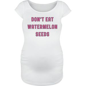Móda pro těhotné Don`t Eat Watermelon Seeds Dámské tričko bílá