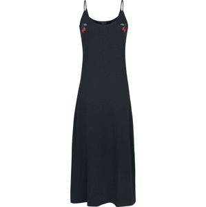 Pussy Deluxe Cherry Long Dress Maxi šaty černá