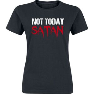 Sprüche Not Today, Satan Dámské tričko černá