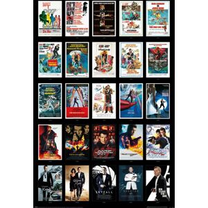 James Bond 25 Films plakát vícebarevný