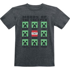 Minecraft Moods Of The Creeper detské tricko charcoal
