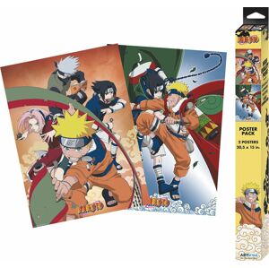 Naruto Sada 2 ks plakátů Team 7 - Chibi Design plakát vícebarevný