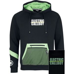 Electric Callboy EMP Signature Collection Mikina s kapucí cerná/zelená