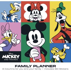Mickey & Minnie Mouse Rodinný kalendář Mickey and Friends 2024 Nástenný kalendář vícebarevný