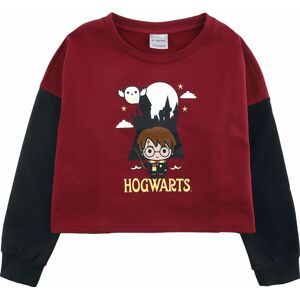 Harry Potter Kids - Chibi Hogwarts detská mikina cervená/cerná