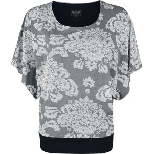 Black Premium by EMP T-Shirt mit Ornamenten dívcí tricko cerná/bílá