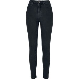 Urban Classics Ladies Organic High Waist Skinny Jeans Dámské džíny tmavá džínovina