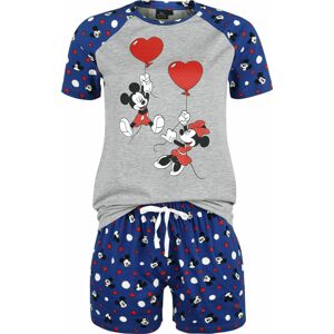 Mickey & Minnie Mouse Dots pyžama modrá/šedá