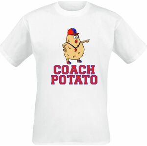 Sprüche Coach Potato Tričko bílá