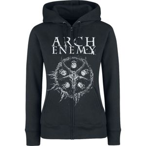 Arch Enemy Pure Fucking Metal dívcí mikina s kapucí a zipem černá