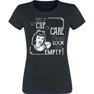Sprüche This is My Cup Of Care Dámské tričko černá