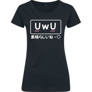 Zábavné tričko UwU Subarashii Dámské tričko černá