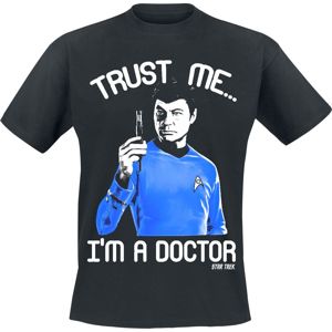 Star Trek Trust Me, I'm A Doctor Tričko černá