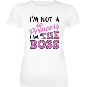 Sprüche I'm Not A Princess I Am The Boss Dámské tričko bílá