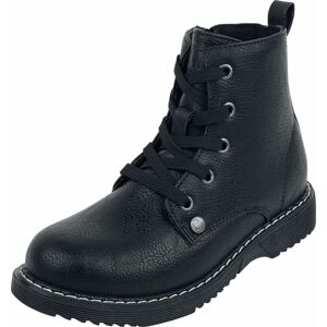 Black Premium by EMP Schwarze Kinder Boots Kinderschuhe černá